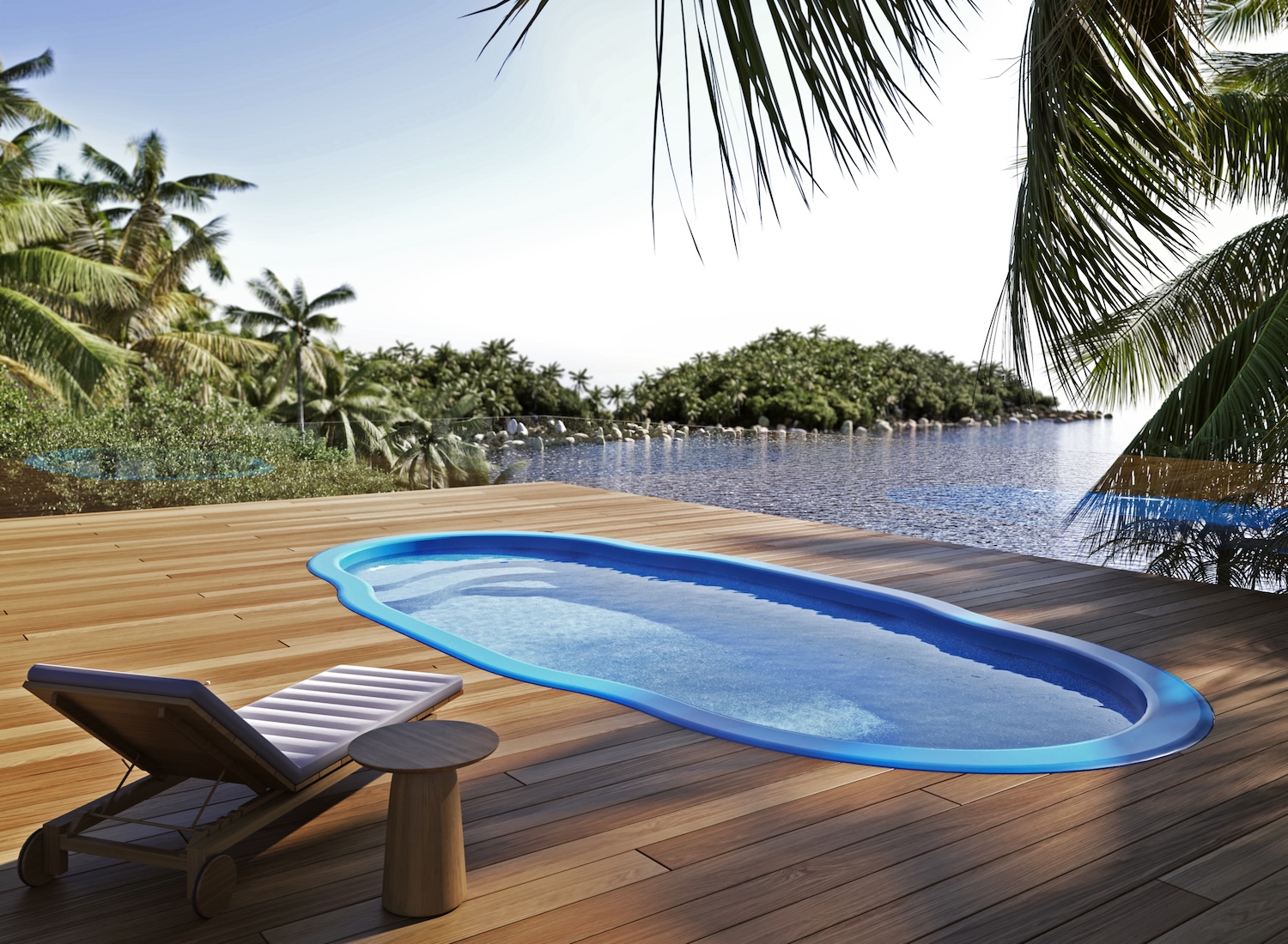 Piscinas Beluga - Modelo Brisêis Slim - Cena 3D