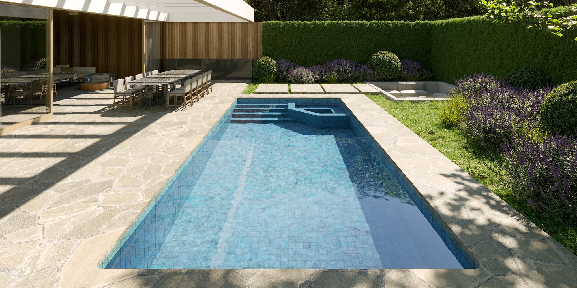 Piscinas Beluga - Linha Nobile - Modelo Hera - Cena 3D