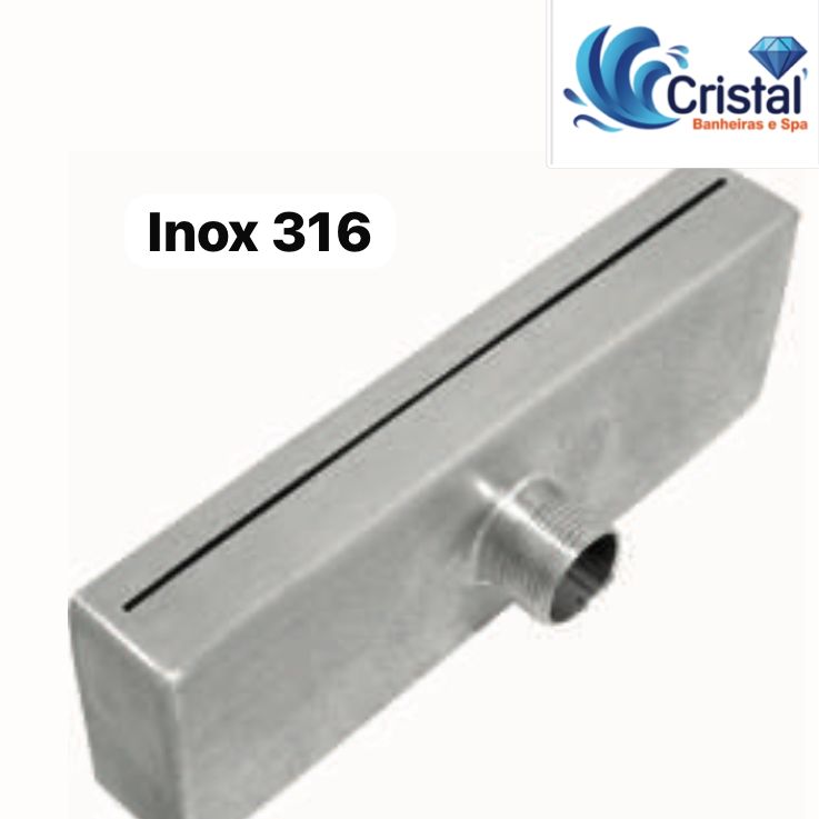 Piscinas Beluga - Cascata Reta em Inox 316