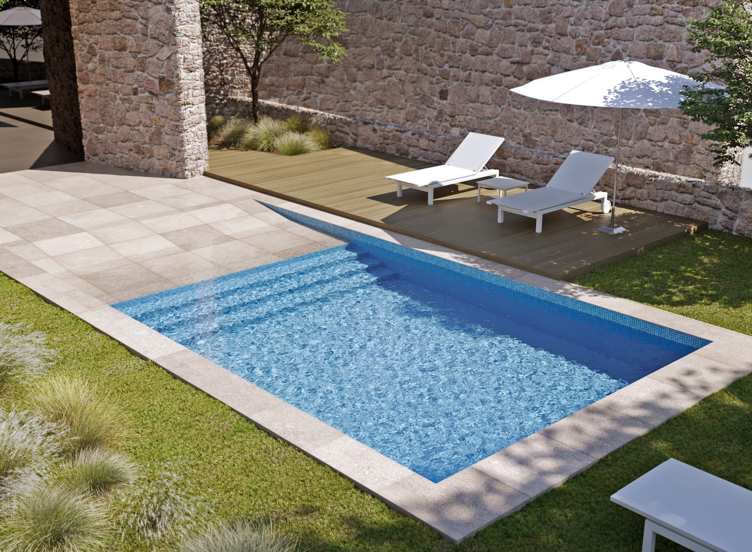 Piscinas Beluga - Modelo Atena - Cena 3D